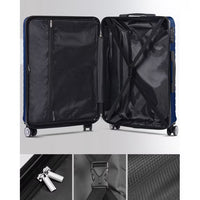 Gowill 3 Piece Luggage Sets Travel Suitcase Set with 7PCS Organizer Bags, Navy Blue