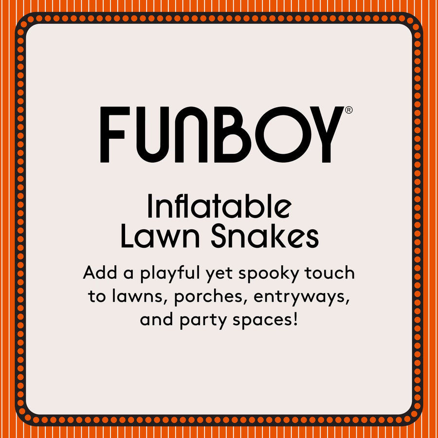 FUNBOY inflatable Halloween lawn snakes 3-pack with bonus ghost - view 5
