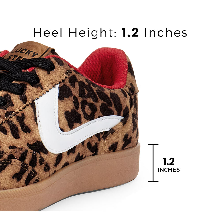Lucky Step women's retro sneakers, leopard - view 3