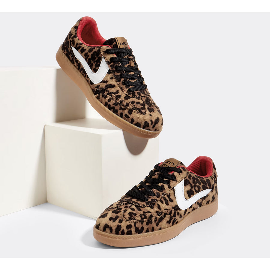 Lucky Step women's retro sneakers, leopard - view 6