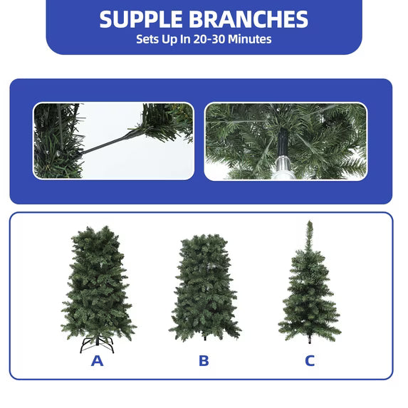 ModFusion 6 ft pre-lit pencil Christmas tree - view 4