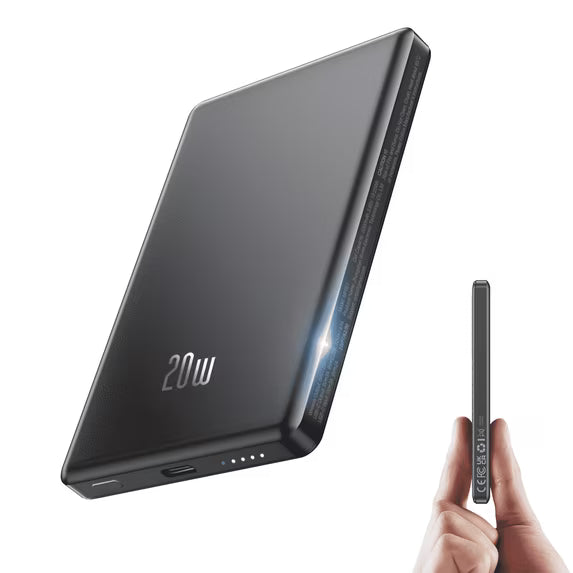 Btootos ultra slim 10000mAh magnetic power bank, black