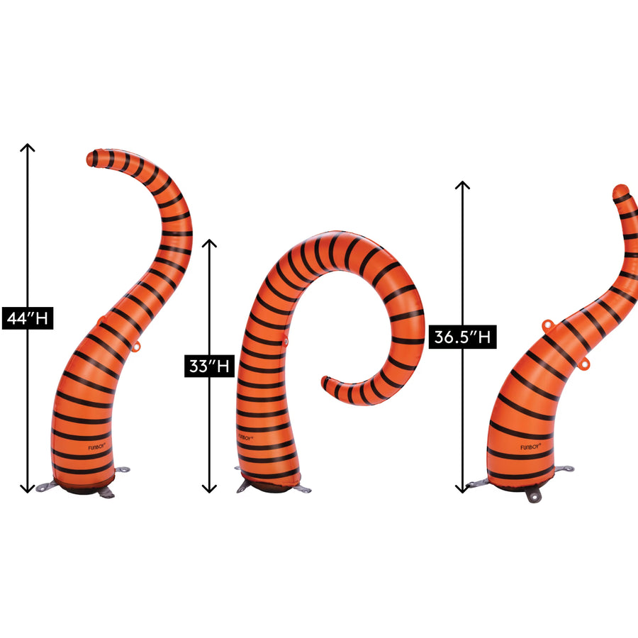 FUNBOY inflatable Halloween lawn snakes 3-pack with bonus ghost - view 2